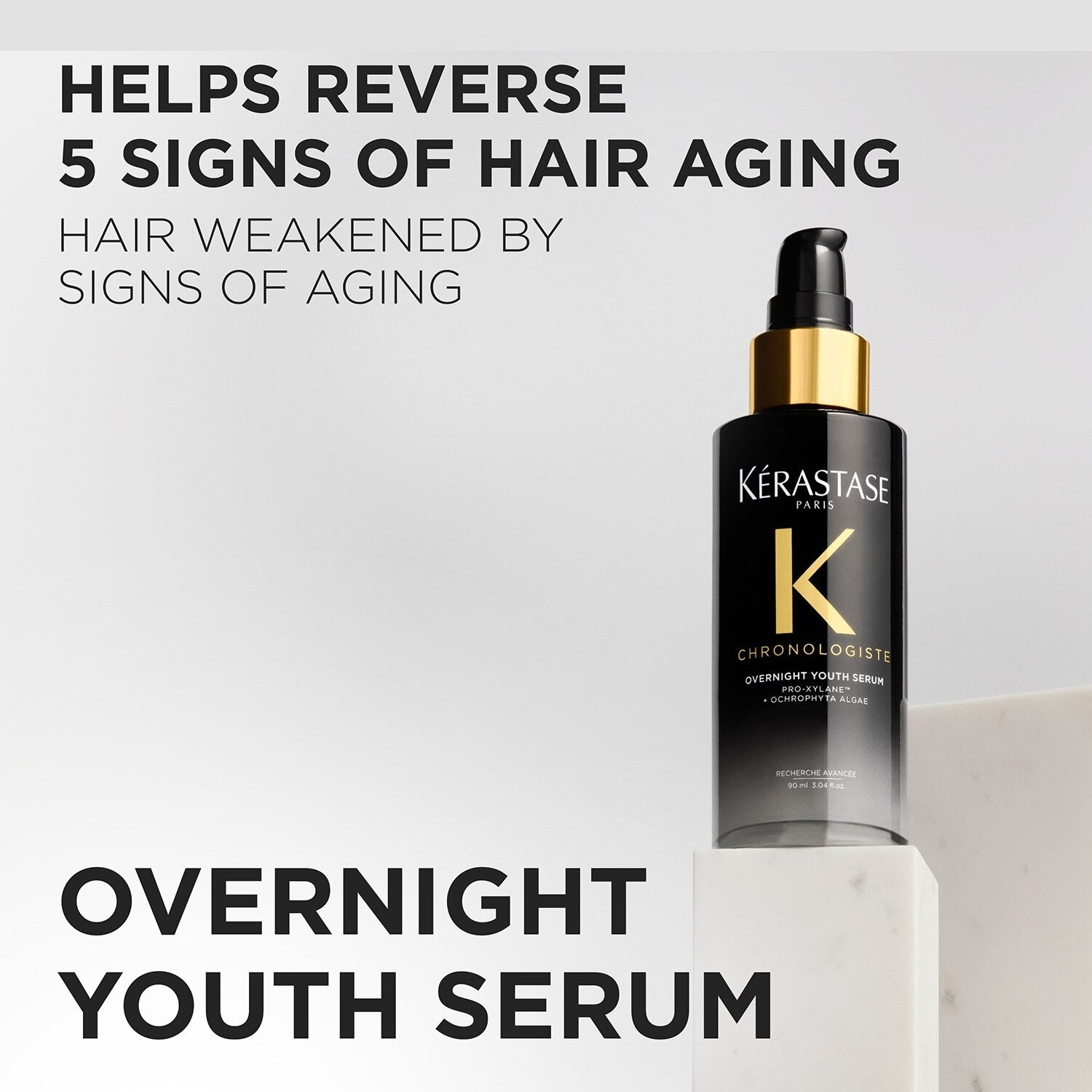 KERASTASE CHRONOLOGISTE RESTORATIVE OVERNIGHT HAIR SERUM 90ML - TONI&GUY
