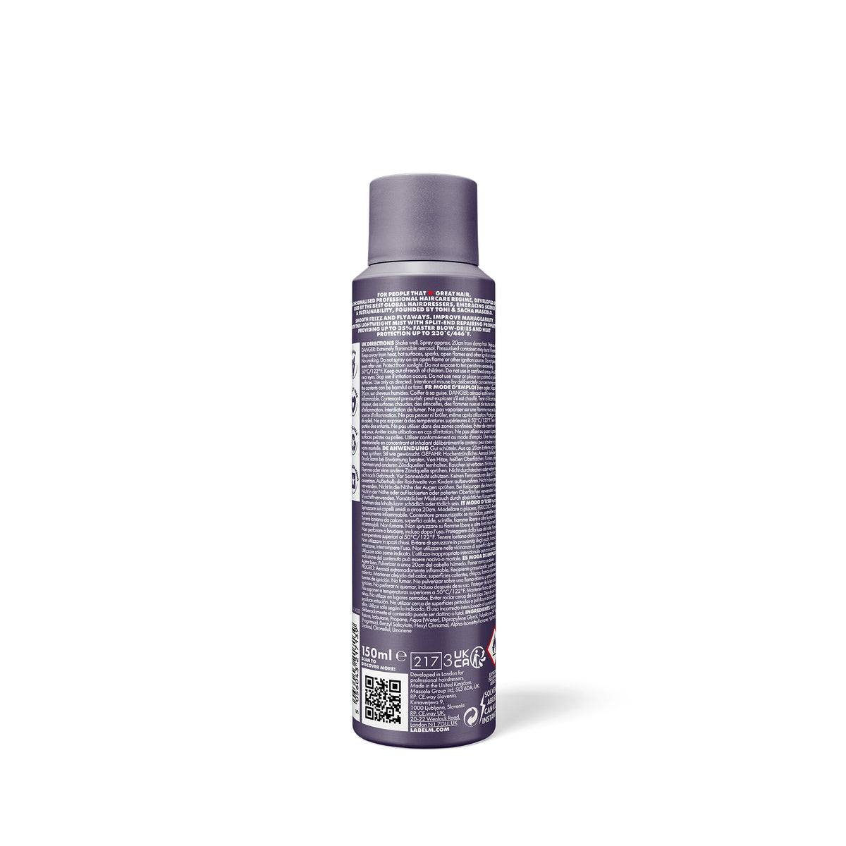 LABEL.M Anti-Frizz Smoothing Mist - TONI&GUY