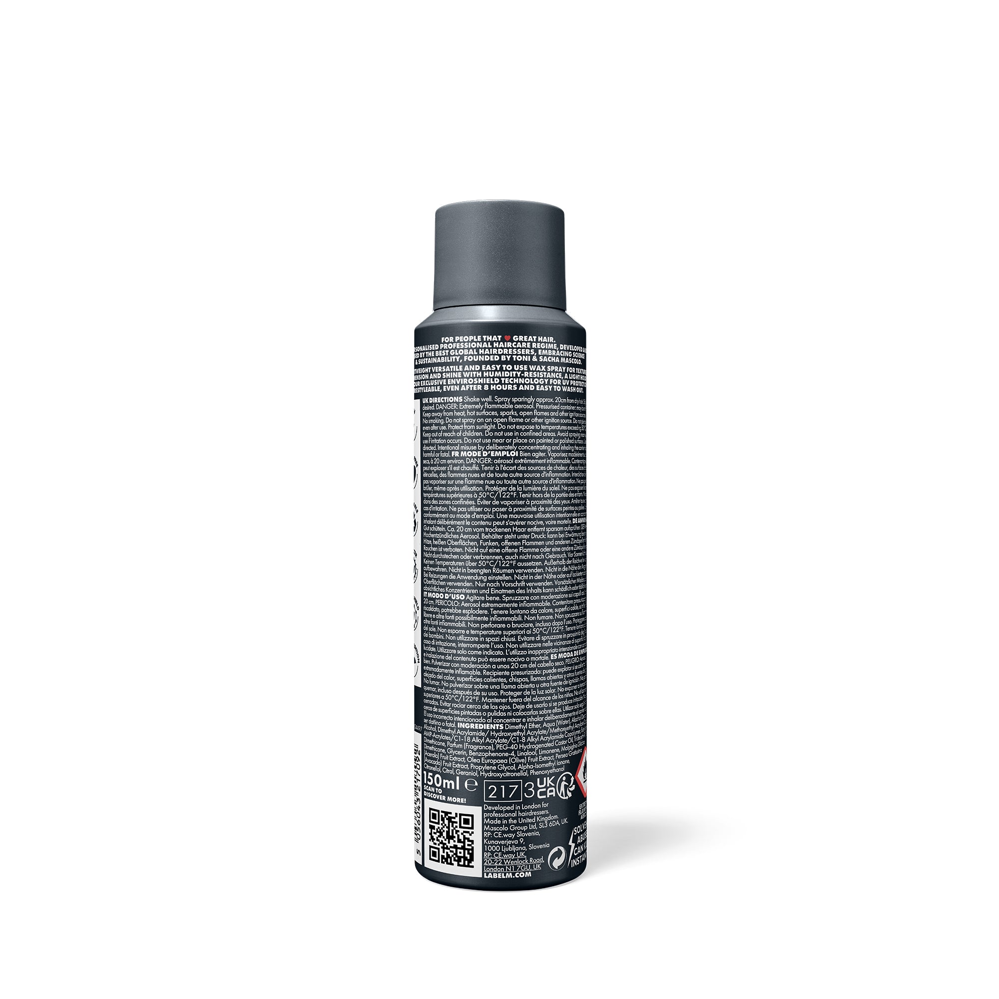 LABEL.M Fashion Edition Wax Spray - TONI&GUY