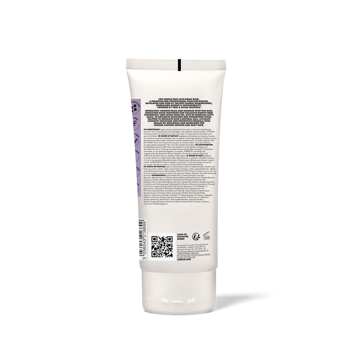 LABEL.M Anti-Frizz Smoothing Mask - TONI&GUY