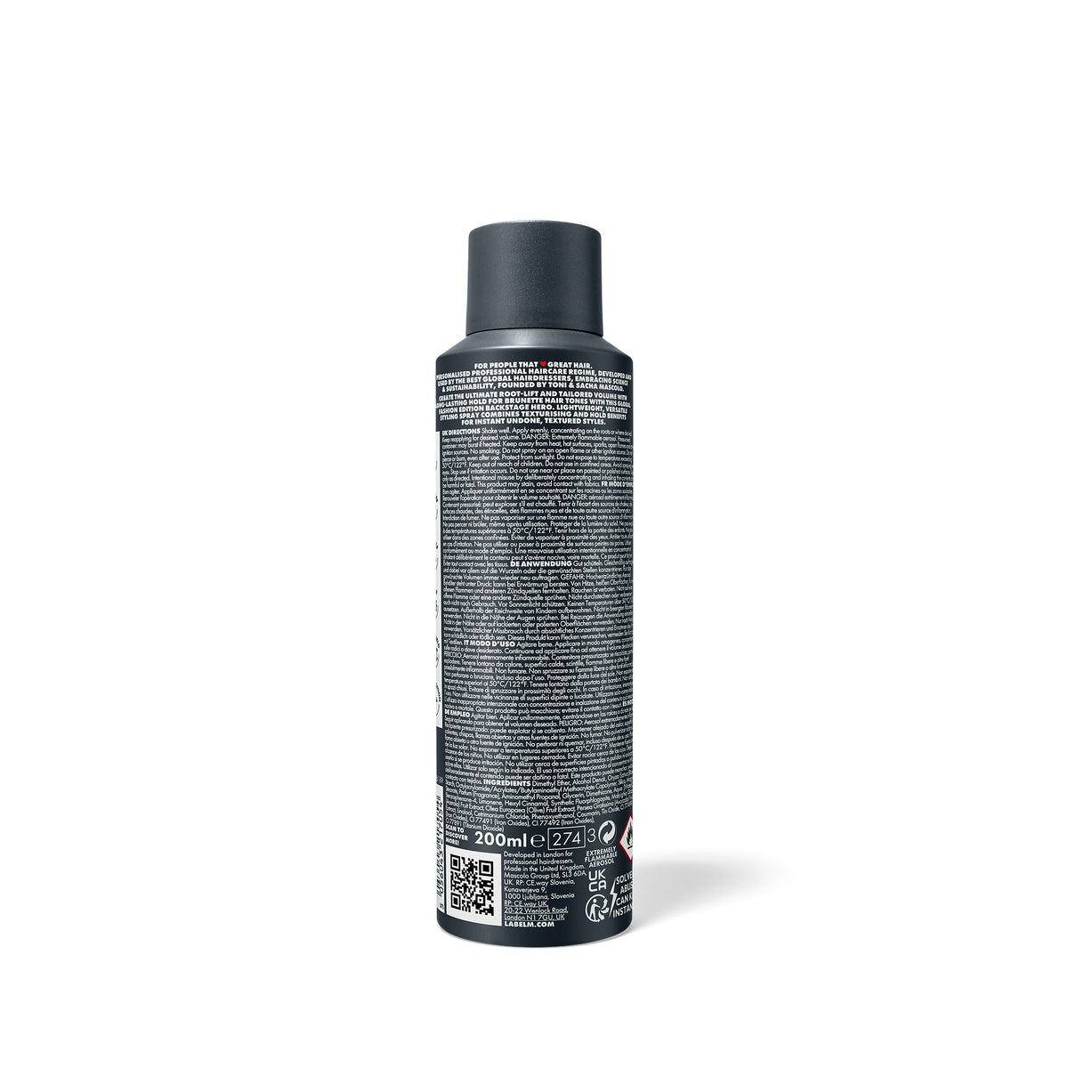 LABEL.M Fashion Edition Brunette Texturising Volume Spray - TONI&GUY