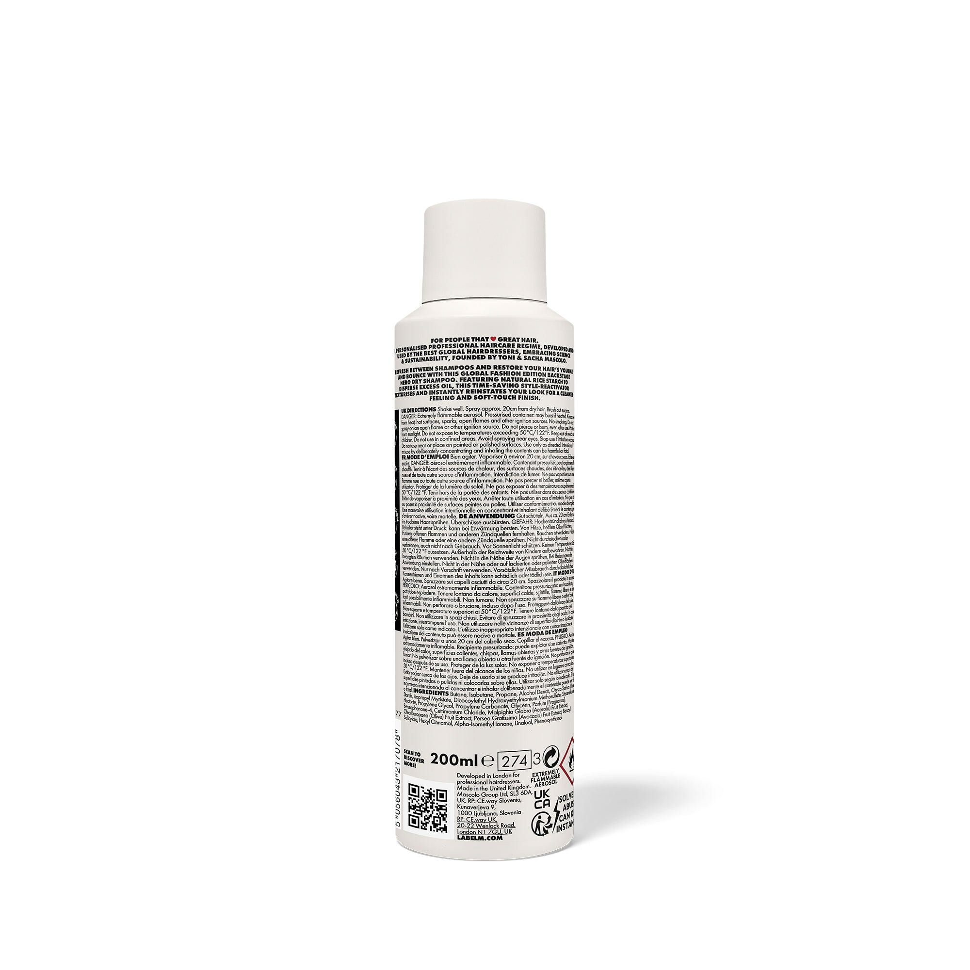 LABEL.M Fashion Edition Dry Shampoo - TONI&GUY
