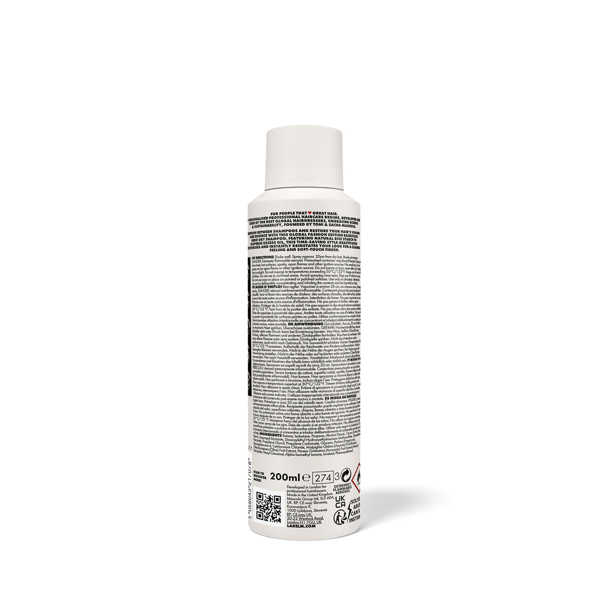 LABEL.M Fashion Edition Dry Shampoo - TONI&GUY