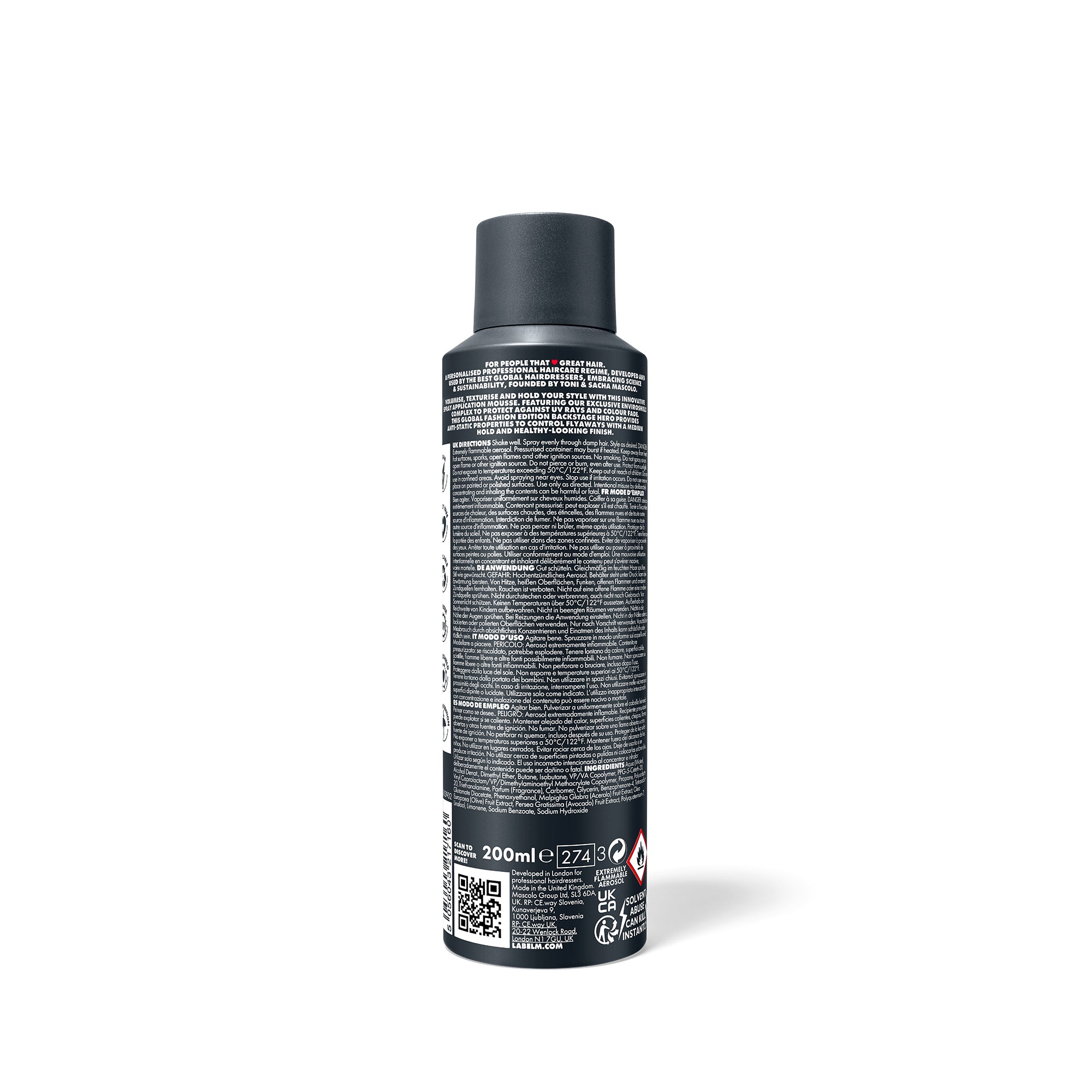 LABEL.M Fashion Edition Volume Mousse - TONI&GUY