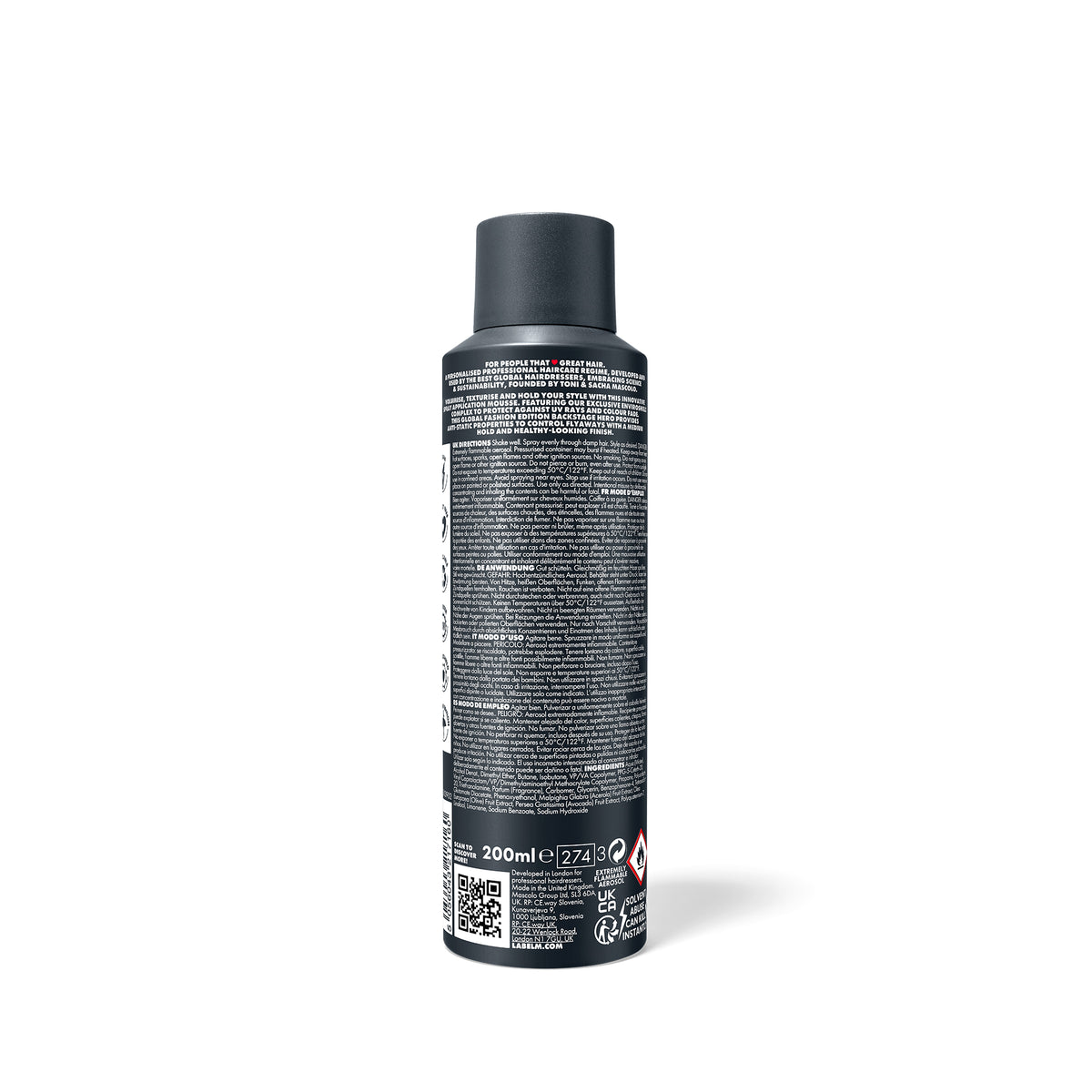 LABEL.M Fashion Edition Volume Mousse - TONI&GUY