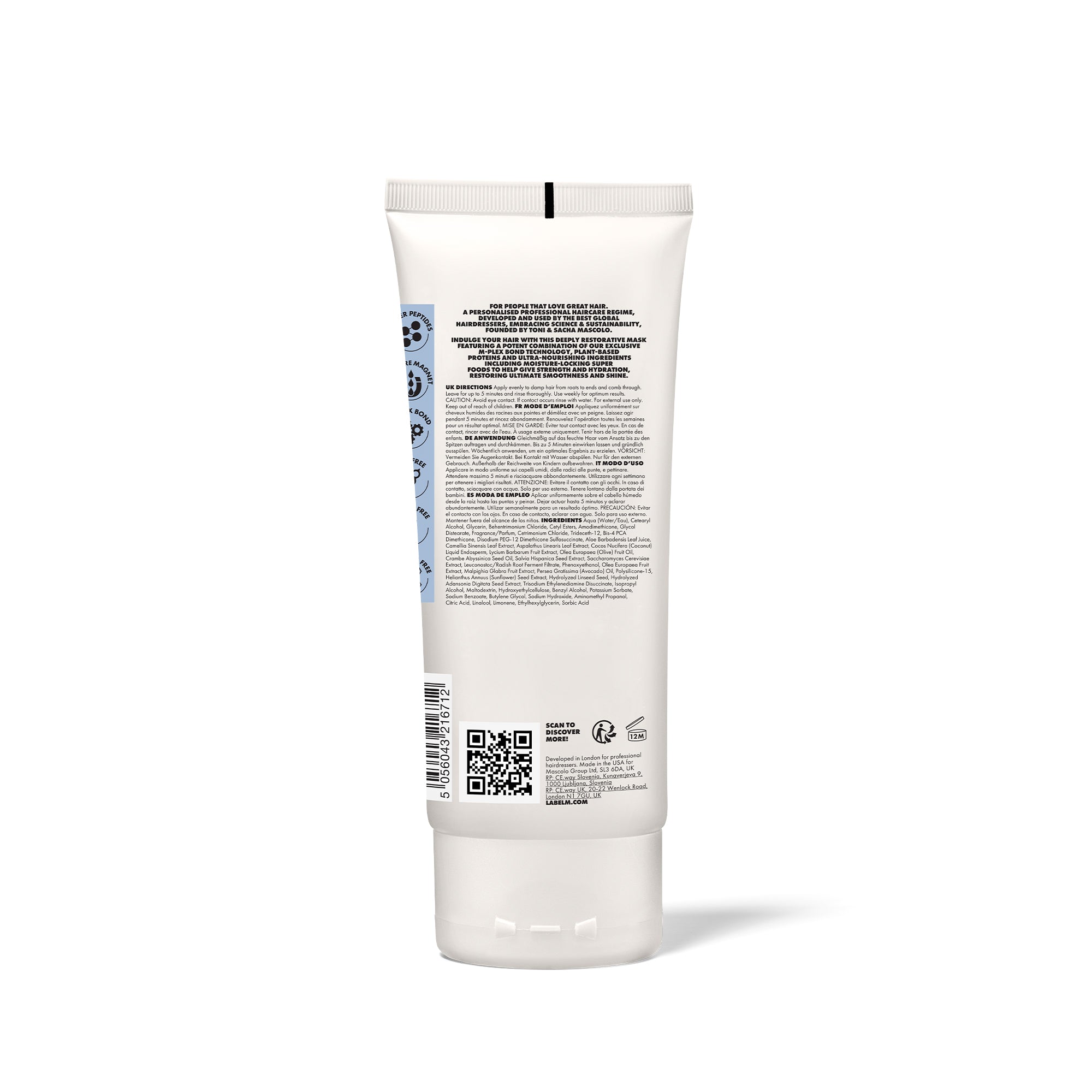 LABEL.M M-Plex Bond Repairing Miracle Mask - TONI&GUY
