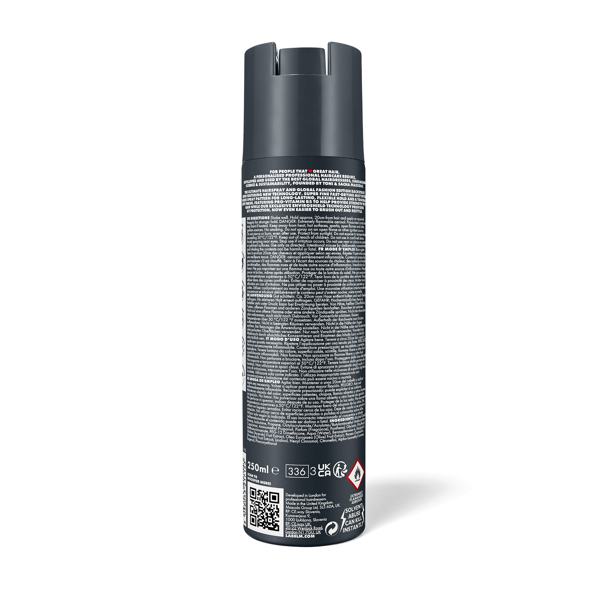LABEL.M Fashion Edition Ultimate Hairspray - TONI&GUY