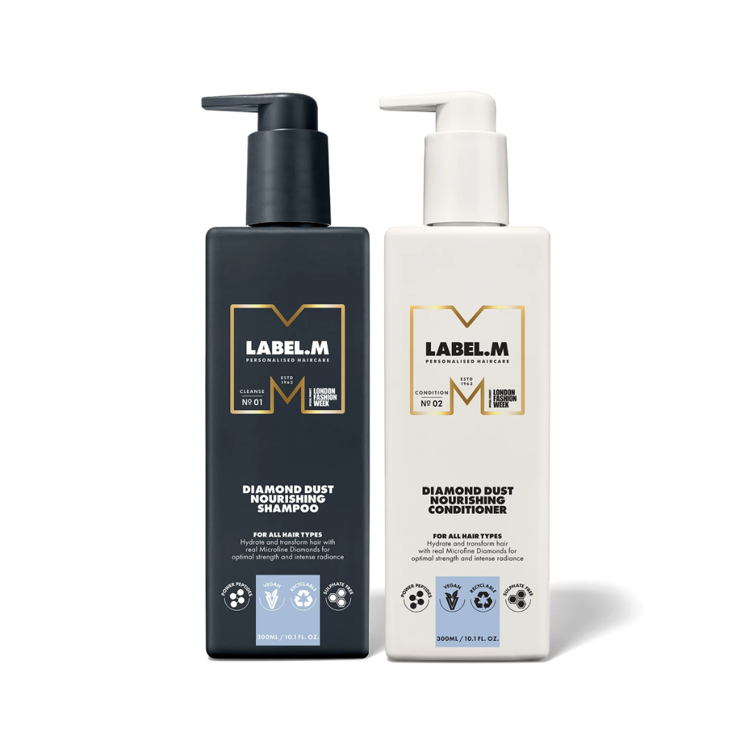 LABEL.M Diamond Dust Shampoo & Conditioner Nourishing Set - TONI&GUY