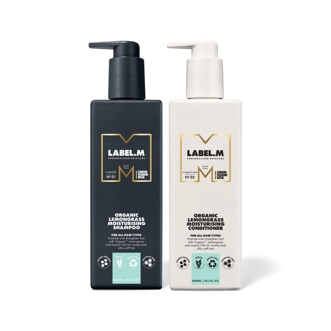 LABEL.M Organic Lemongrass Shampoo & Conditioner Moisturising Set - TONI&GUY