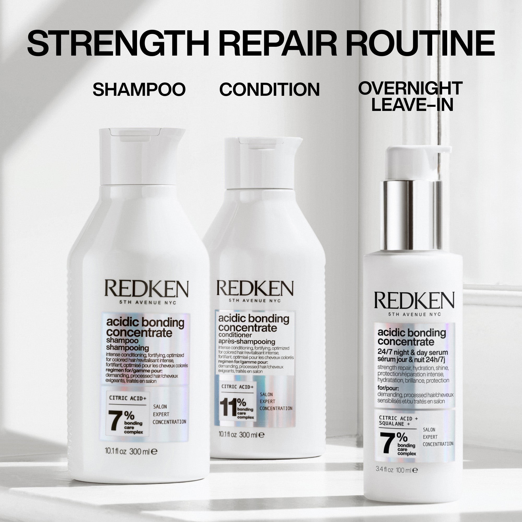 Redken Acidic Bonding Concentrate 24/7 Night & Day Serum 100ml - TONI&GUY