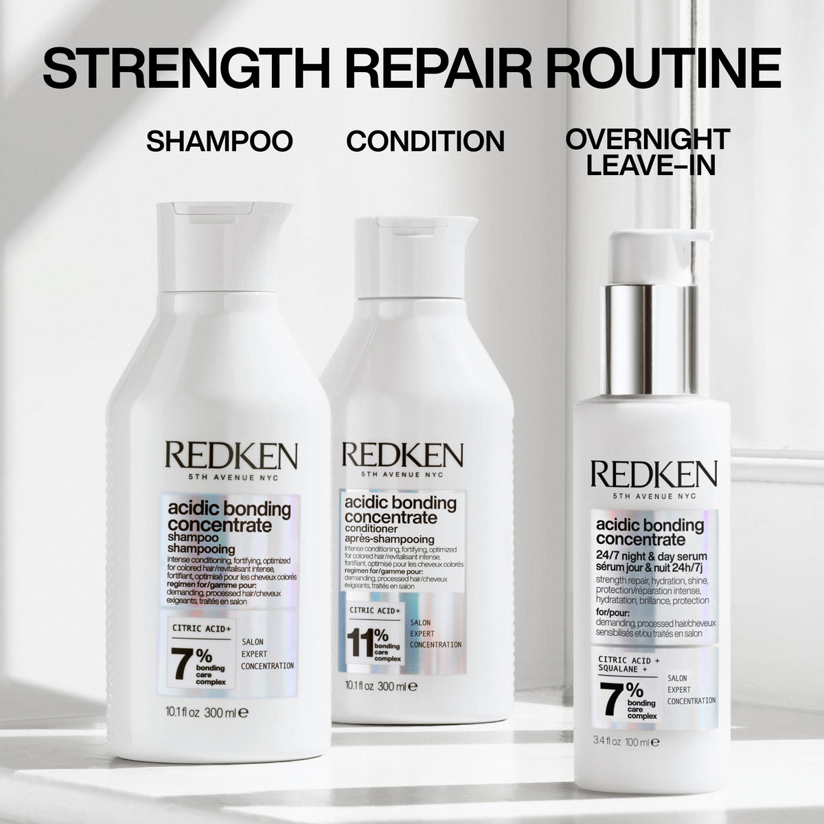 Redken Acidic Bonding Concentrate 24/7 Night & Day Serum 100ml - TONI&GUY