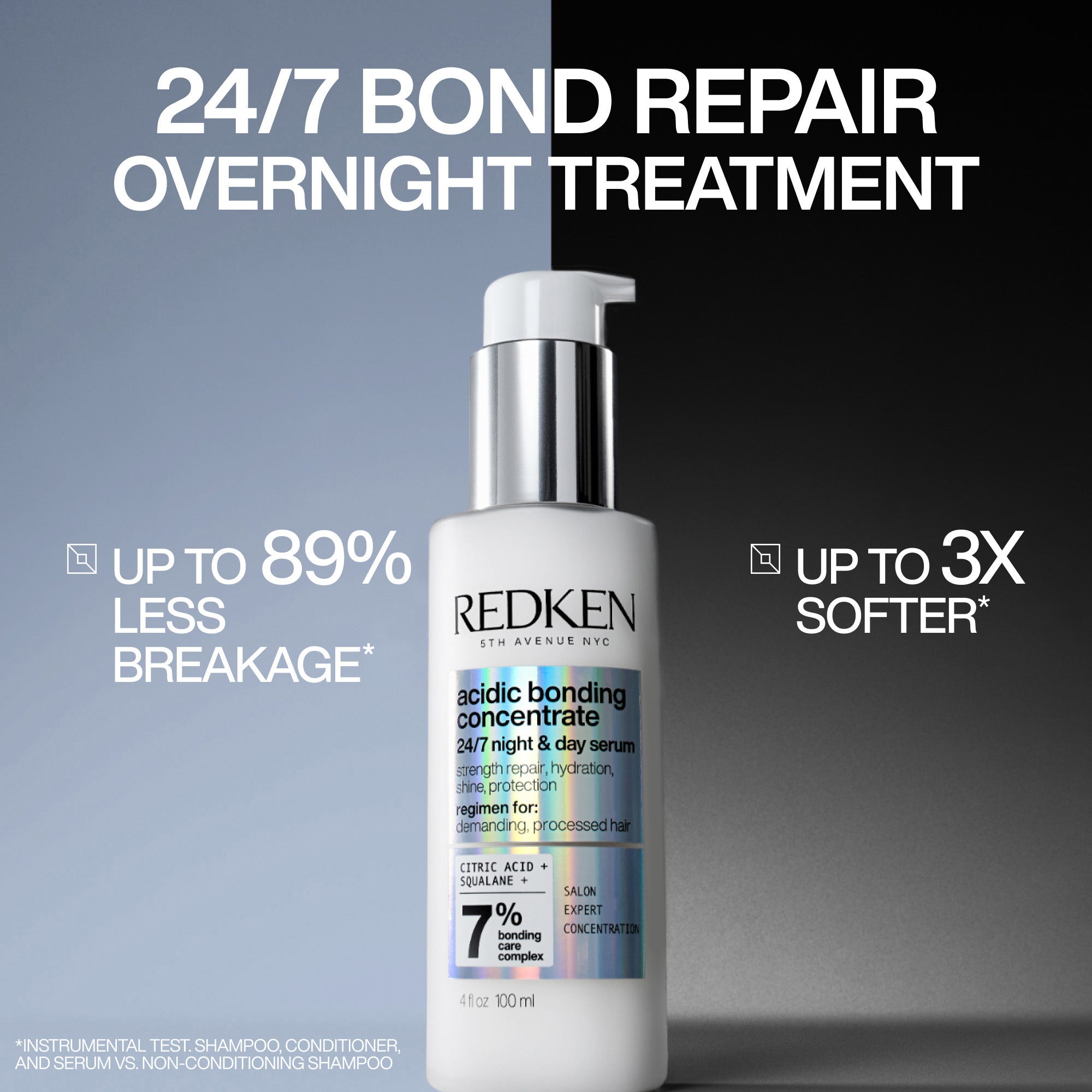 Redken Acidic Bonding Concentrate 24/7 Night & Day Serum 100ml - TONI&GUY