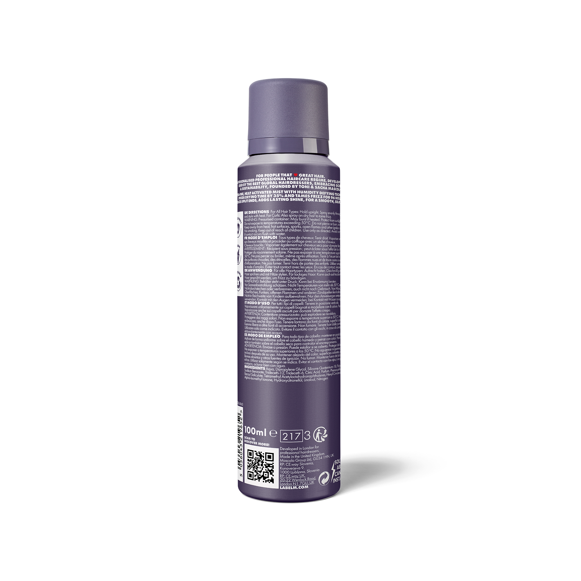 LABEL.M Humid-Defy Mist - TONI&GUY