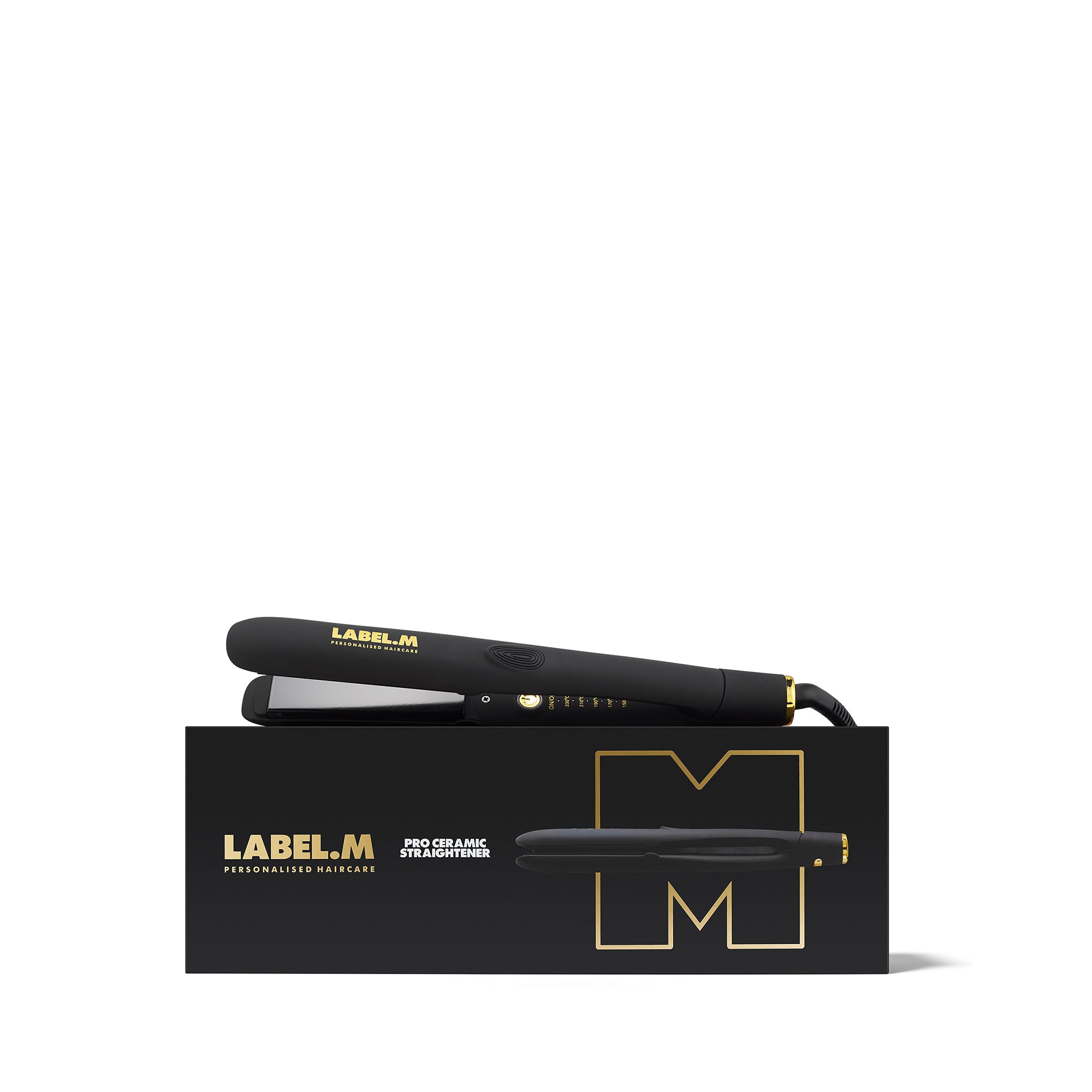 LABEL.M Pro Ceramic Straightener Black - TONI&GUY