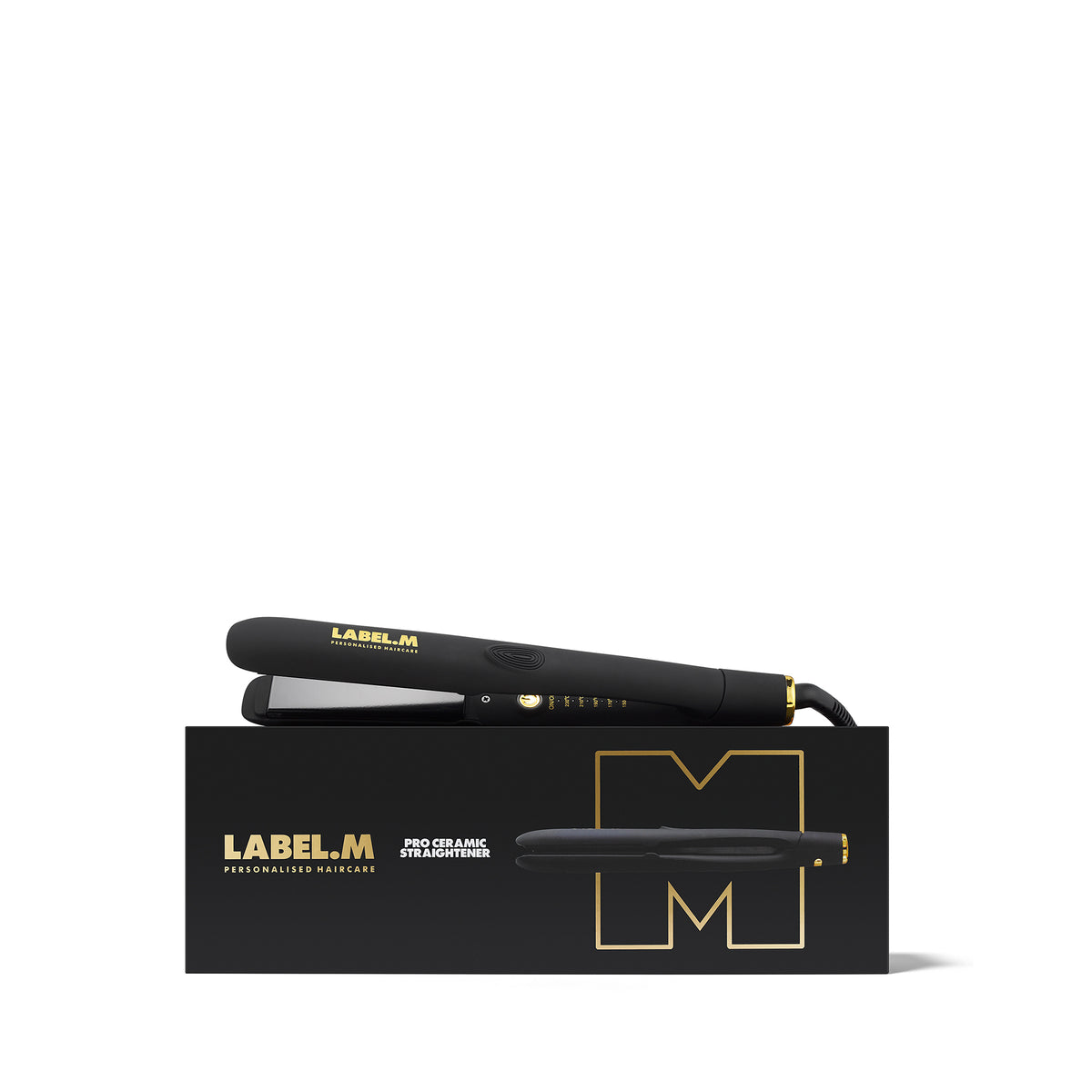 LABEL.M Pro Ceramic Straightener Black - TONI&GUY