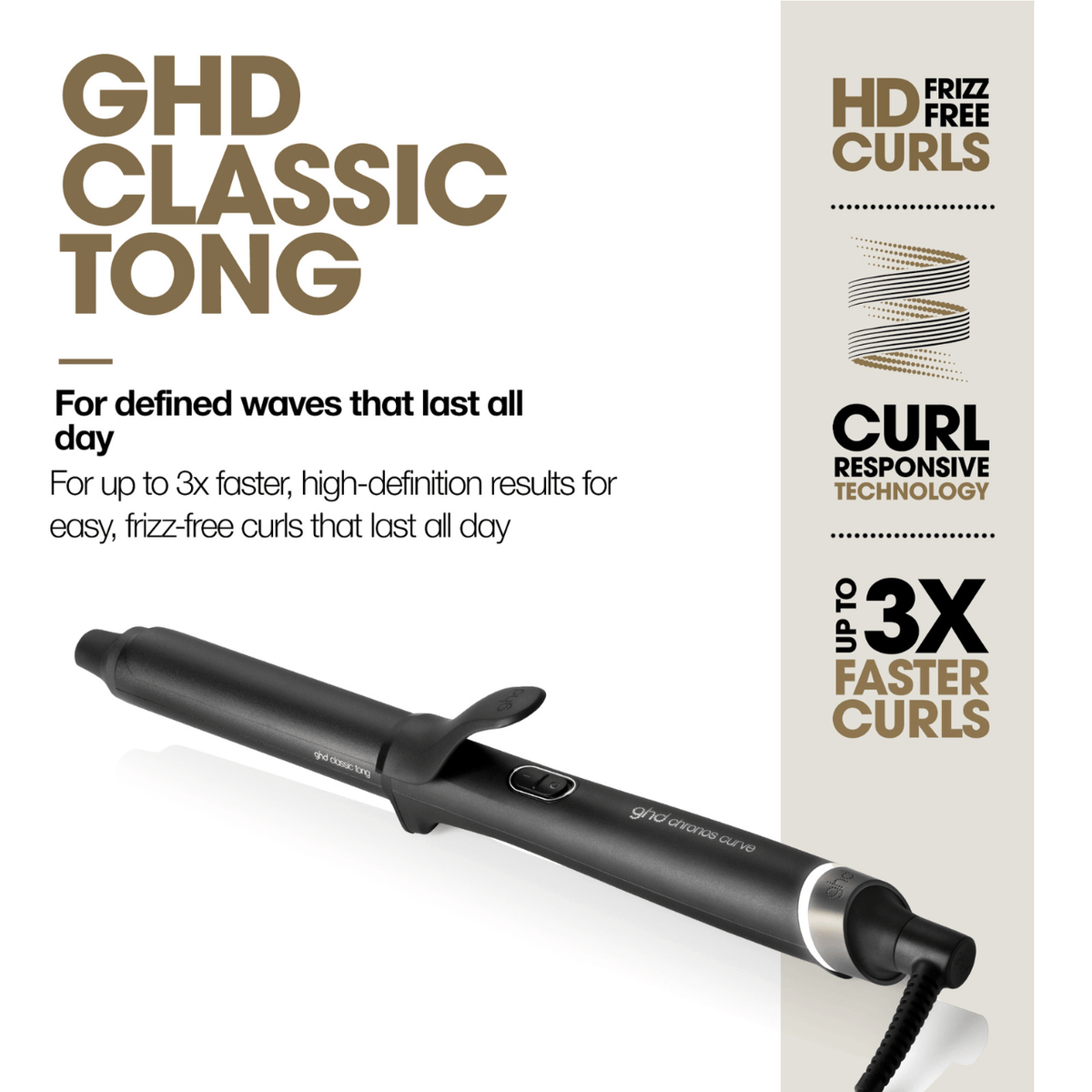 ghd Chronos Curve Classic Tong For Defined Waves - TONI&GUY