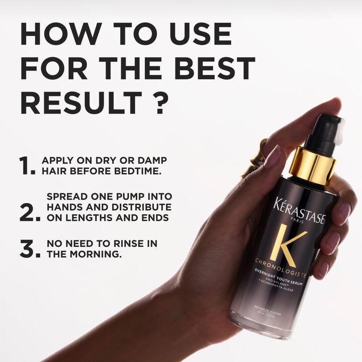 KERASTASE CHRONOLOGISTE RESTORATIVE OVERNIGHT HAIR SERUM 90ML - TONI&GUY