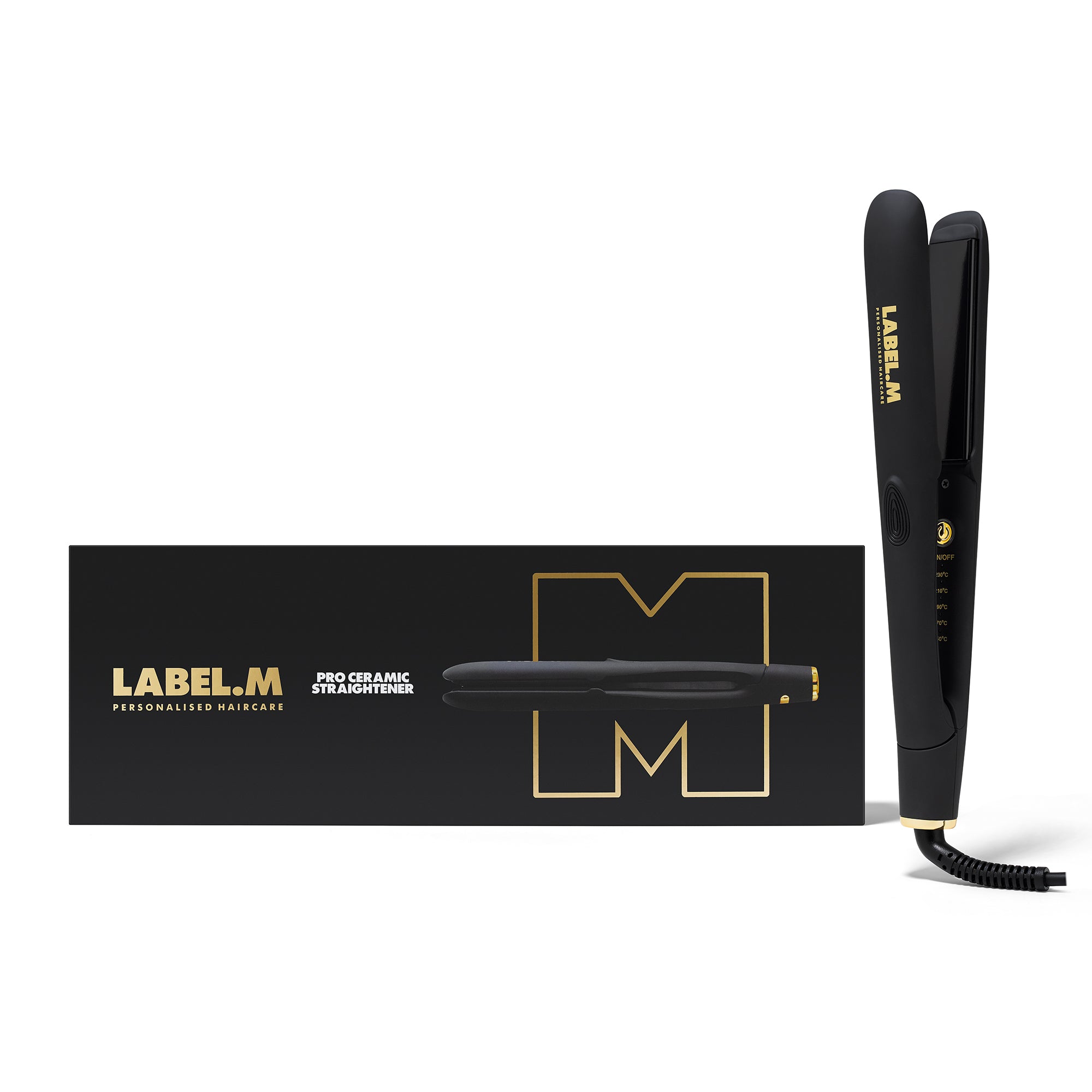 LABEL.M Pro Ceramic Straightener Black - TONI&GUY
