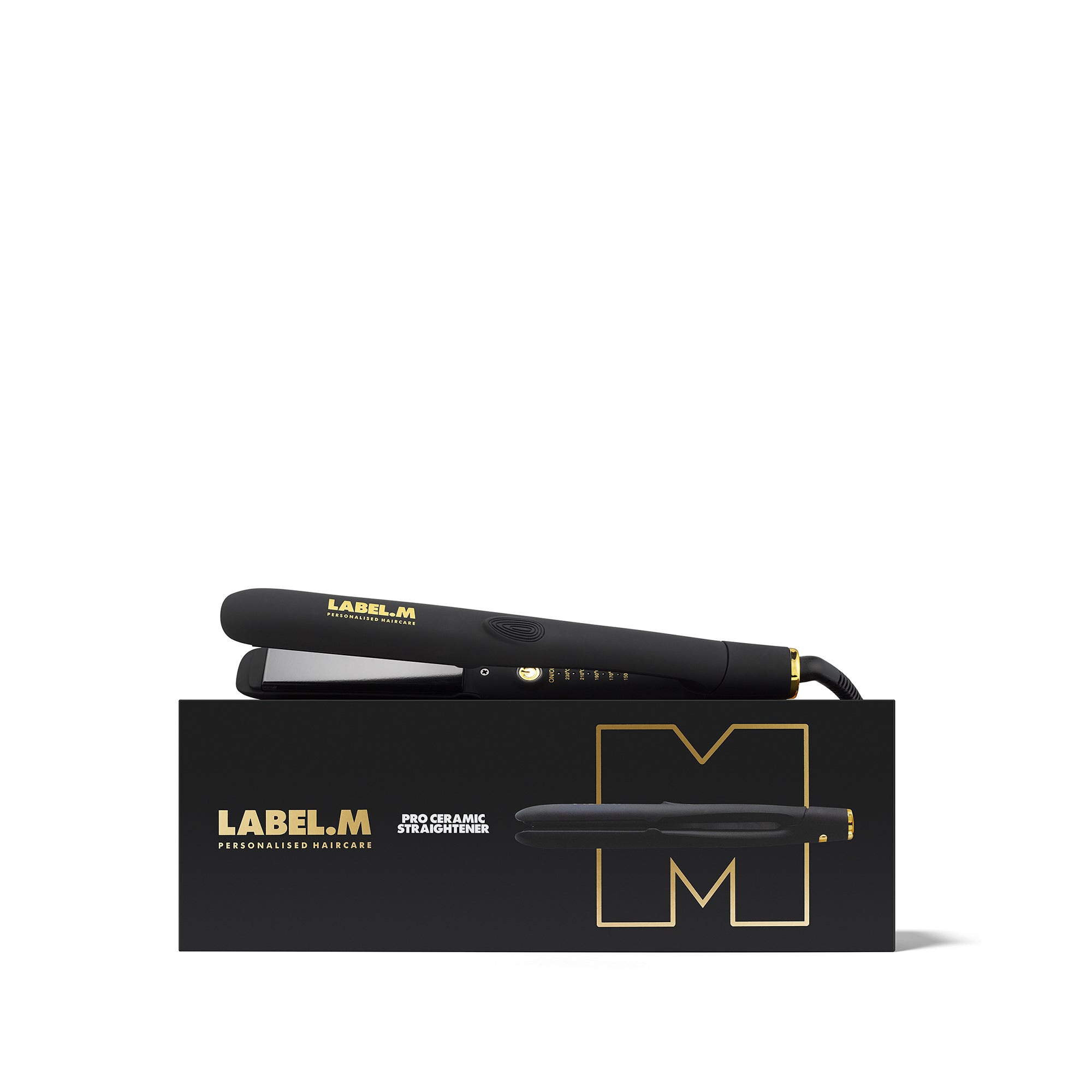 LABEL.M Pro Ceramic Straightener Black - TONI&GUY