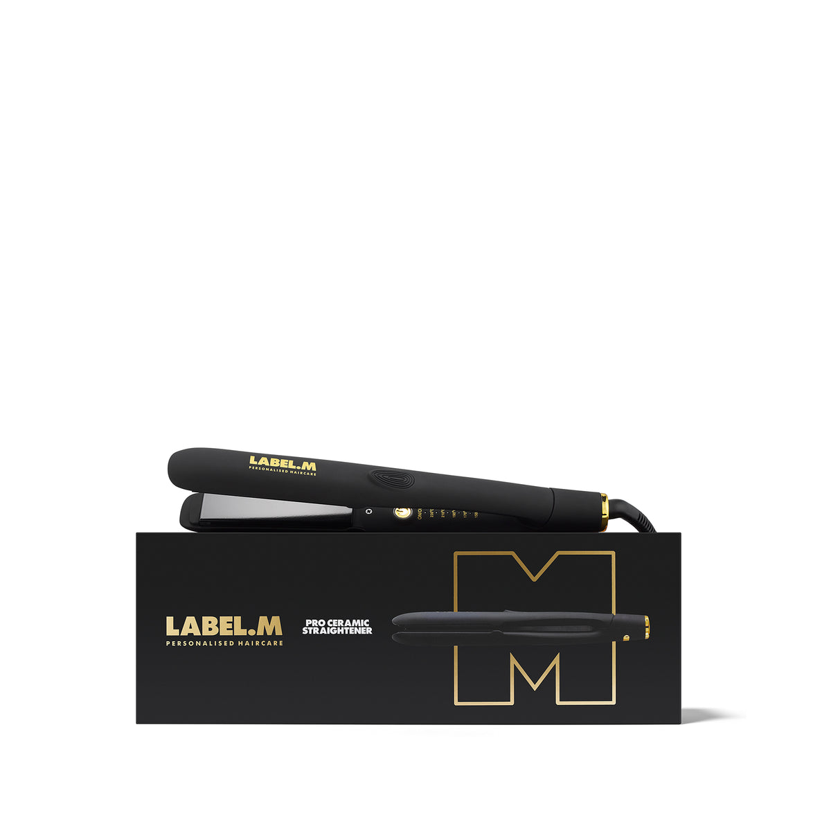 LABEL.M Pro Ceramic Straightener Black - TONI&GUY